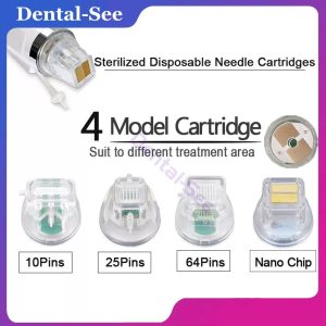 Nano10/25/64 Pins Gold Plated Replace Micro Needle Cartridge Tip For RF Machine